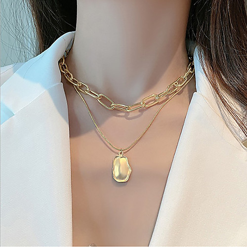Women's Pendant Necklace Necklace Retro Shield Simple Vintage European Alloy Silver Gold 30-50 cm Necklace Jewelry For Anniversary Street Prom Birthday Party Festival
Women's Pendant Necklace Necklace Retro Shield Simple Vintage European Alloy Silver Gold 30-50 cm Necklace Jewelry For Anniversary Street Prom Birthday Party Festival