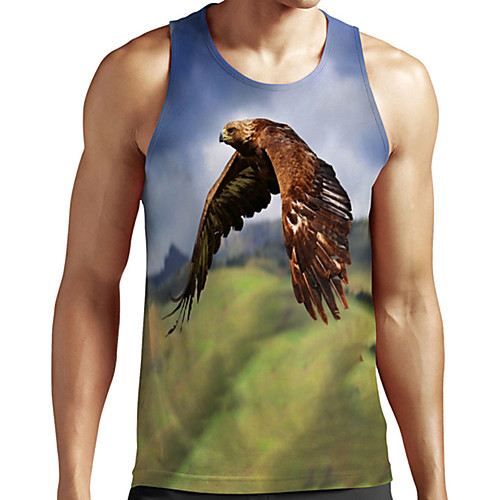 Men's Unisex Tank Top Undershirt 3D Print Graphic Prints Eagle Plus Size Print Sleeveless Casual Tops Basic Designer Big and Tall Green
Men's Unisex Tank Top Undershirt 3D Print Graphic Prints Eagle Plus Size Print Sleeveless Casual Tops Basic Designer Big and Tall Green