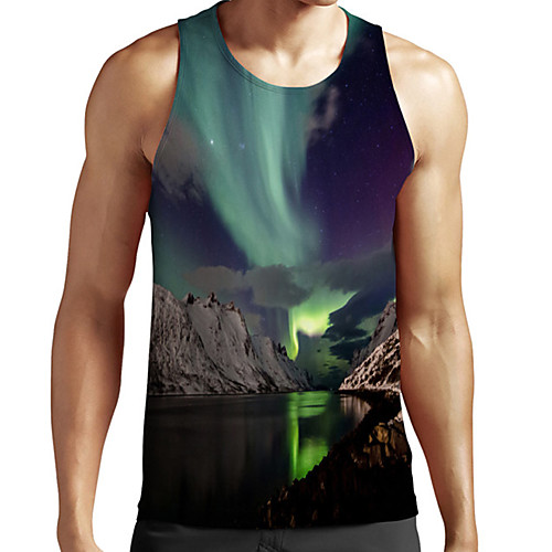 Men's Unisex Tank Top Undershirt 3D Print Scenery Graphic Prints Plus Size Print Sleeveless Casual Tops Basic Fashion Designer Breathable Green
Men's Unisex Tank Top Undershirt 3D Print Scenery Graphic Prints Plus Size Print Sleeveless Casual Tops Basic Fashion Designer Breathable Green