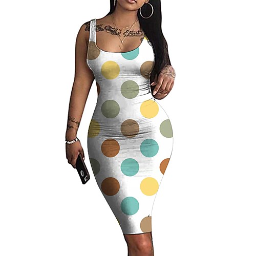 Women's Sheath Dress Knee Length Dress Army Green White Black Red Beige Sleeveless Polka Dot Print Print Summer Boat Neck Sexy Slim 2021 S M L XL XXL
Women's Sheath Dress Knee Length Dress Army Green White Black Red Beige Sleeveless Polka Dot Print Print Summer Boat Neck Sexy Slim 2021 S M L XL XXL