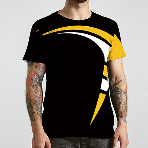 Men's Unisex Tee T shirt 3D Print Color Block Graphic Prints Plus Size Print Short Sleeve Casual Tops Basic Designer Big and Tall Black
Men's Unisex Tee T shirt 3D Print Color Block Graphic Prints Plus Size Print Short Sleeve Casual Tops Basic Designer Big and Tall Black