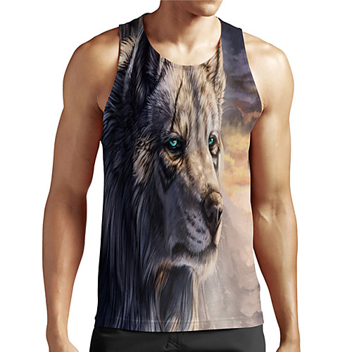 Men's Unisex Tank Top Undershirt 3D Print Graphic Prints Wolf Plus Size Print Sleeveless Casual Tops Basic Designer Big and Tall Brown
Men's Unisex Tank Top Undershirt 3D Print Graphic Prints Wolf Plus Size Print Sleeveless Casual Tops Basic Designer Big and Tall Brown