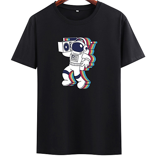 Men's Unisex Tee T shirt Hot Stamping Graphic Prints Astronaut Plus Size Short Sleeve Casual Tops 100% Cotton Basic Designer Big and Tall Black
Men's Unisex Tee T shirt Hot Stamping Graphic Prints Astronaut Plus Size Short Sleeve Casual Tops 100% Cotton Basic Designer Big and Tall Black