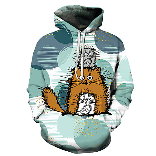 Men's Unisex Plus Size Pullover Hoodie Sweatshirt Cat Graphic Prints Print Hooded Casual Daily Holiday 3D Print Basic Designer Hoodies Sweatshirts Long Sleeve Blue Gray Green
Men's Unisex Plus Size Pullover Hoodie Sweatshirt Cat Graphic Prints Print Hooded Casual Daily Holiday 3D Print Basic Designer Hoodies Sweatshirts Long Sleeve Blue Gray Green