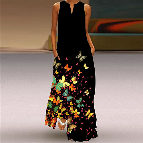 Women's Swing Dress Maxi long Dress Blue Green Royal Blue Rainbow Black Sleeveless Floral Animal Summer V Neck Elegant Casual 2021 S M L XL XXL 3XL 4XL 5XL
Women's Swing Dress Maxi long Dress Blue Green Royal Blue Rainbow Black Sleeveless Floral Animal Summer V Neck Elegant Casual 2021 S M L XL XXL 3XL 4XL 5XL