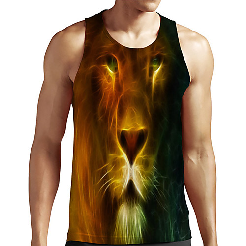 Men's Unisex Tank Top Undershirt Shirt 3D Print Graphic Prints Lion Animal Plus Size Print Sleeveless Casual Tops Basic Designer Big and Tall Round Neck Black / Summer
Men's Unisex Tank Top Undershirt Shirt 3D Print Graphic Prints Lion Animal Plus Size Print Sleeveless Casual Tops Basic Designer Big and Tall Round Neck Black / Summer