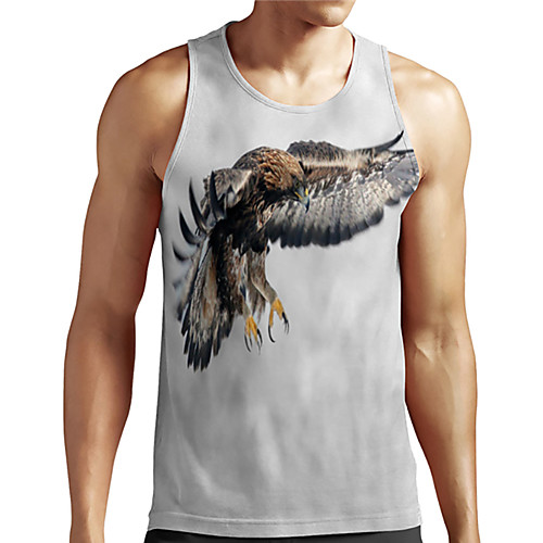 Men's Unisex Tank Top Undershirt 3D Print Graphic Prints Eagle Animal Plus Size Print Sleeveless Casual Tops Basic Designer Big and Tall Gray
Men's Unisex Tank Top Undershirt 3D Print Graphic Prints Eagle Animal Plus Size Print Sleeveless Casual Tops Basic Designer Big and Tall Gray