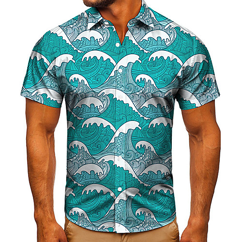 Men's Shirt 3D Print Graphic Prints Spray Button-Down Short Sleeve Street Tops Casual Fashion Classic Breathable Blue
Men's Shirt 3D Print Graphic Prints Spray Button-Down Short Sleeve Street Tops Casual Fashion Classic Breathable Blue