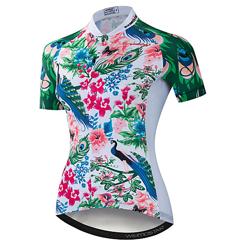 21Grams Women's Short Sleeve Cycling Jersey Summer Spandex Polyester Green Floral Botanical Bike Jersey Top Mountain Bike MTB Road Bike Cycling Quick Dry Moisture Wicking Breathable Sports Clothing
21Grams Women's Short Sleeve Cycling Jersey Summer Spandex Polyester Green Floral Botanical Bike Jersey Top Mountain Bike MTB Road Bike Cycling Quick Dry Moisture Wicking Breathable Sports Clothing