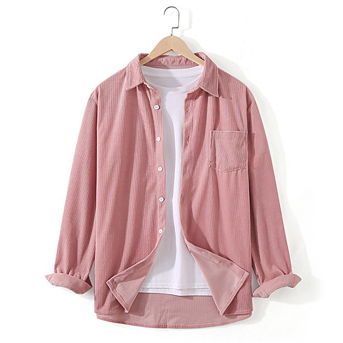 Men's Shirt Solid Color Button-Down Long Sleeve Casual Tops Lightweight Casual Fashion Breathable Blushing Pink
Men's Shirt Solid Color Button-Down Long Sleeve Casual Tops Lightweight Casual Fashion Breathable Blushing Pink