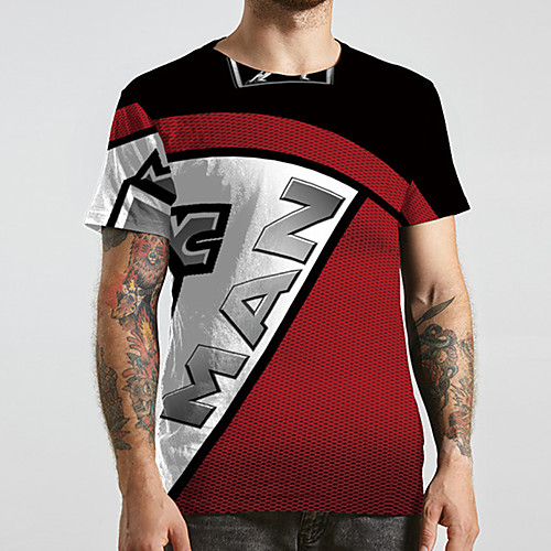 Men's Unisex Tee T shirt 3D Print Graphic Prints Letter Plus Size Print Short Sleeve Casual Tops Basic Designer Big and Tall Red
Men's Unisex Tee T shirt 3D Print Graphic Prints Letter Plus Size Print Short Sleeve Casual Tops Basic Designer Big and Tall Red