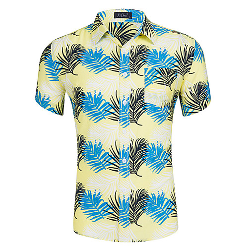 Men's Shirt Plants Short Sleeve Casual Tops Cotton Simple Casual Breathable Comfortable White Blue Red
Men's Shirt Plants Short Sleeve Casual Tops Cotton Simple Casual Breathable Comfortable White Blue Red