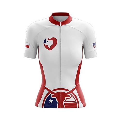 21Grams Women's Short Sleeve Cycling Jersey Summer Spandex Polyester Red / White National Flag Bike Jersey Top Mountain Bike MTB Road Bike Cycling Quick Dry Moisture Wicking Breathable Sports
21Grams Women's Short Sleeve Cycling Jersey Summer Spandex Polyester Red / White National Flag Bike Jersey Top Mountain Bike MTB Road Bike Cycling Quick Dry Moisture Wicking Breathable Sports