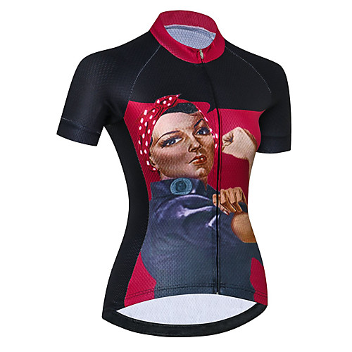 21Grams Women's Short Sleeve Cycling Jersey Summer Spandex Polyester Black / Red Bike Jersey Top Mountain Bike MTB Road Bike Cycling Quick Dry Moisture Wicking Breathable Sports Clothing Apparel
21Grams Women's Short Sleeve Cycling Jersey Summer Spandex Polyester Black / Red Bike Jersey Top Mountain Bike MTB Road Bike Cycling Quick Dry Moisture Wicking Breathable Sports Clothing Apparel
