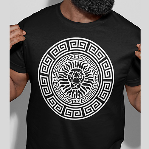 Men's Unisex Tee T shirt Hot Stamping Graphic Prints Lion Plus Size Print Short Sleeve Casual Tops Cotton Basic Fashion Designer Big and Tall Black
Men's Unisex Tee T shirt Hot Stamping Graphic Prints Lion Plus Size Print Short Sleeve Casual Tops Cotton Basic Fashion Designer Big and Tall Black