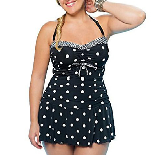 Women's One Piece Swim Dress Swimsuit Tie Knot Open Back Solid Color Dot Blue Black Plus Size Swimwear Bathing Suits Cute Sweet
Women's One Piece Swim Dress Swimsuit Tie Knot Open Back Solid Color Dot Blue Black Plus Size Swimwear Bathing Suits Cute Sweet
