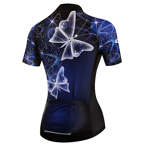 21Grams Women's Short Sleeve Cycling Jersey Summer Spandex Polyester Dark Blue Butterfly Bike Jersey Top Mountain Bike MTB Road Bike Cycling Quick Dry Moisture Wicking Breathable Sports Clothing
21Grams Women's Short Sleeve Cycling Jersey Summer Spandex Polyester Dark Blue Butterfly Bike Jersey Top Mountain Bike MTB Road Bike Cycling Quick Dry Moisture Wicking Breathable Sports Clothing