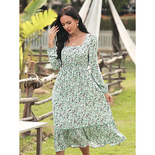 Women's Swing Dress Midi Dress Purple Green Short Sleeve Print Spring Summer Casual / Daily 2021 M L XL 2XL 3XL
Women's Swing Dress Midi Dress Purple Green Short Sleeve Print Spring Summer Casual / Daily 2021 M L XL 2XL 3XL