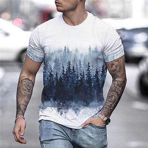 Men's Tee T shirt Shirt 3D Print Graphic Prints Forest Print Short Sleeve Daily Tops Casual Designer Big and Tall Round Neck White / Summer
Men's Tee T shirt Shirt 3D Print Graphic Prints Forest Print Short Sleeve Daily Tops Casual Designer Big and Tall Round Neck White / Summer