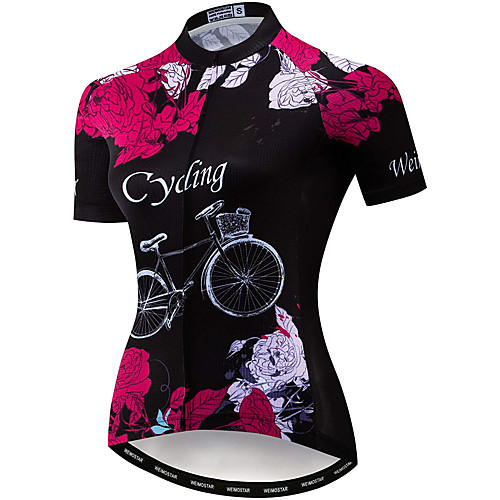 21Grams Women's Short Sleeve Cycling Jersey Summer Spandex Polyester Black / Red Rose Bike Jersey Top Mountain Bike MTB Road Bike Cycling Quick Dry Moisture Wicking Breathable Sports Clothing Apparel
21Grams Women's Short Sleeve Cycling Jersey Summer Spandex Polyester Black / Red Rose Bike Jersey Top Mountain Bike MTB Road Bike Cycling Quick Dry Moisture Wicking Breathable Sports Clothing Apparel