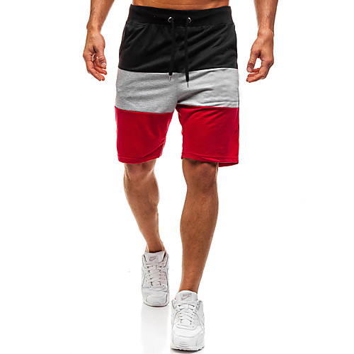 Men's Classic Style Shorts Bermuda shorts Pants Color Block Red Black / Drawstring
Men's Classic Style Shorts Bermuda shorts Pants Color Block Red Black / Drawstring