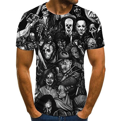 Men's Unisex Tee T shirt 3D Print Graphic Prints Skull Plus Size Print Short Sleeve Casual Tops Basic Fashion Designer Big and Tall Black
Men's Unisex Tee T shirt 3D Print Graphic Prints Skull Plus Size Print Short Sleeve Casual Tops Basic Fashion Designer Big and Tall Black