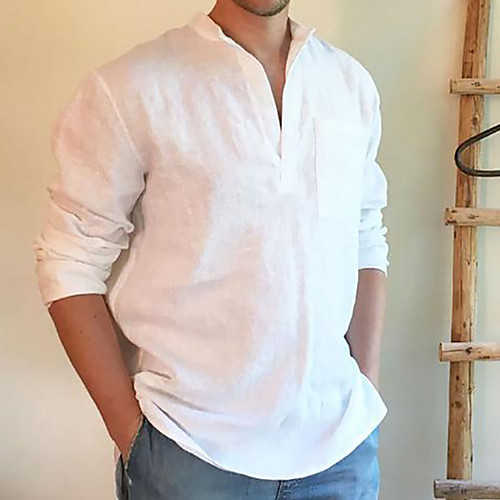 Men's Shirt Solid Color Long Sleeve Casual Tops Cotton Casual Fashion Breathable Comfortable White
Men's Shirt Solid Color Long Sleeve Casual Tops Cotton Casual Fashion Breathable Comfortable White