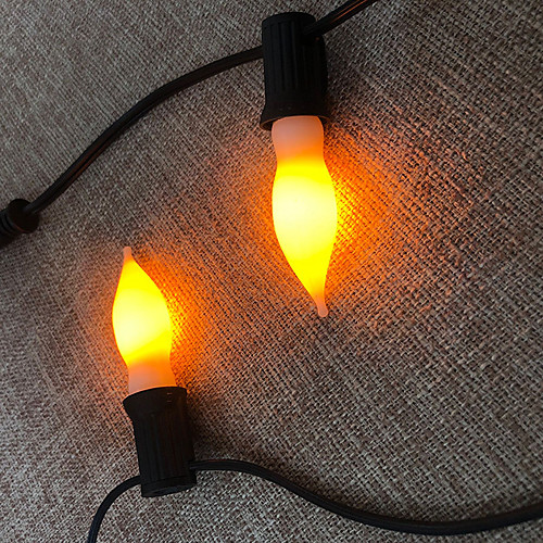 LED String Lights Flickering Flame Lights Bulb 8M 25 LED Flames for Garden Patio Wedding Atmosphere Lights Christmas Holiday Decoration Simulation Lights
LED String Lights Flickering Flame Lights Bulb 8M 25 LED Flames for Garden Patio Wedding Atmosphere Lights Christmas Holiday Decoration Simulation Lights