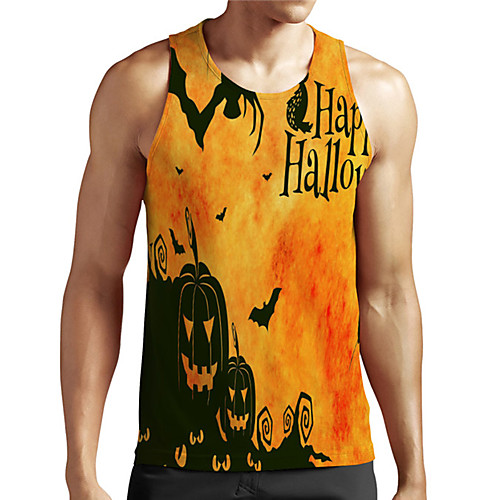 Men's Unisex Tank Top Undershirt 3D Print Graphic Prints Pumpkin Plus Size Print Sleeveless Casual Tops Basic Designer Big and Tall Orange
Men's Unisex Tank Top Undershirt 3D Print Graphic Prints Pumpkin Plus Size Print Sleeveless Casual Tops Basic Designer Big and Tall Orange