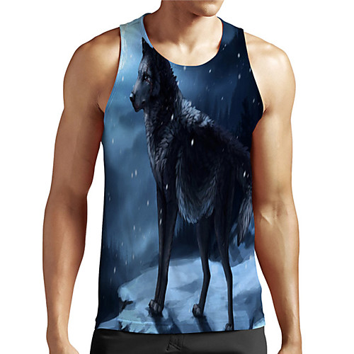 Men's Unisex Tank Top Undershirt 3D Print Graphic Prints Wolf Plus Size Print Sleeveless Casual Tops Basic Designer Big and Tall Blue
Men's Unisex Tank Top Undershirt 3D Print Graphic Prints Wolf Plus Size Print Sleeveless Casual Tops Basic Designer Big and Tall Blue