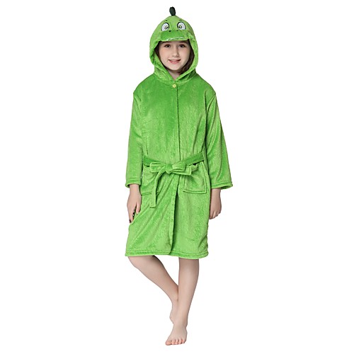 Kigurumi Pajamas Cartoon Onesie Pajamas Flannel Fabric Green Cosplay For Boys and Girls Animal Sleepwear Cartoon Festival / Holiday Costumes / 1 Belt
Kigurumi Pajamas Cartoon Onesie Pajamas Flannel Fabric Green Cosplay For Boys and Girls Animal Sleepwear Cartoon Festival / Holiday Costumes / 1 Belt
