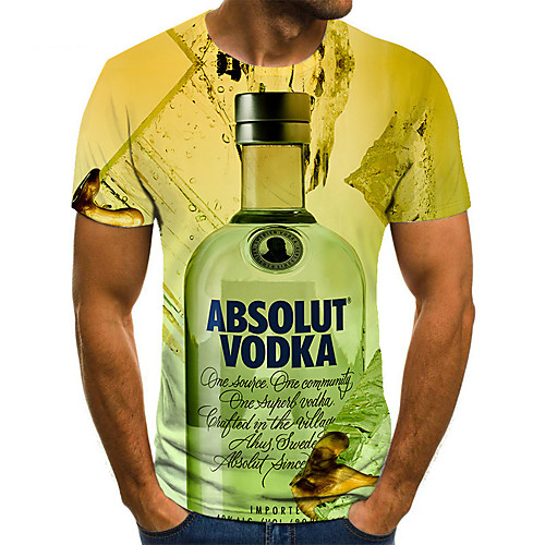 Men's Unisex Tee T shirt 3D Print Graphic Prints Wine bottle Plus Size Print Short Sleeve Casual Tops Basic Fashion Designer Big and Tall Yellow
Men's Unisex Tee T shirt 3D Print Graphic Prints Wine bottle Plus Size Print Short Sleeve Casual Tops Basic Fashion Designer Big and Tall Yellow