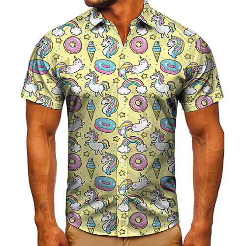 Men's Shirt 3D Print Food Graphic Prints Button-Down Short Sleeve Street Tops Casual Fashion Classic Breathable Yellow
Men's Shirt 3D Print Food Graphic Prints Button-Down Short Sleeve Street Tops Casual Fashion Classic Breathable Yellow