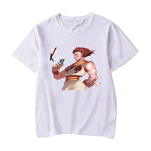 Men's Unisex Tee T shirt Hot Stamping Anime Graphic Prints Plus Size HUNTERXHUNTER Print Short Sleeve Casual Tops Cotton Basic Designer Big and Tall White Black Red
Men's Unisex Tee T shirt Hot Stamping Anime Graphic Prints Plus Size HUNTERXHUNTER Print Short Sleeve Casual Tops Cotton Basic Designer Big and Tall White Black Red