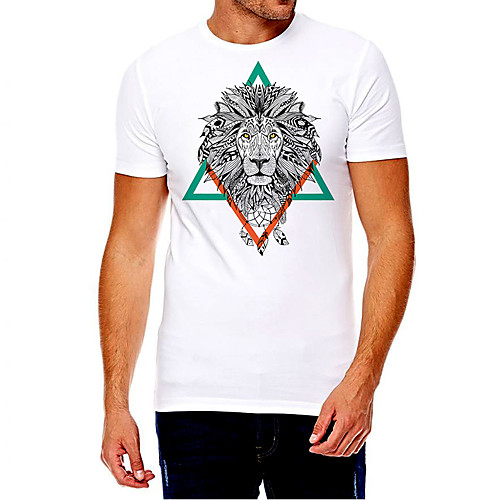 Men's Unisex Tee T shirt Hot Stamping Graphic Prints Lion Animal Plus Size Print Short Sleeve Casual Tops Cotton Basic Fashion Designer Big and Tall White
Men's Unisex Tee T shirt Hot Stamping Graphic Prints Lion Animal Plus Size Print Short Sleeve Casual Tops Cotton Basic Fashion Designer Big and Tall White