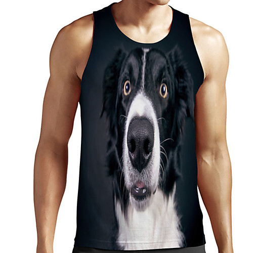 Men's Unisex Tank Top Undershirt 3D Print Dog Graphic Prints Plus Size Print Sleeveless Casual Tops Basic Designer Big and Tall Black
Men's Unisex Tank Top Undershirt 3D Print Dog Graphic Prints Plus Size Print Sleeveless Casual Tops Basic Designer Big and Tall Black