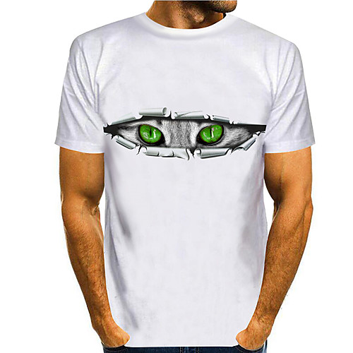 Men's Tee T shirt Shirt 3D Print Cat Graphic Prints Print Short Sleeve Daily Tops Casual Designer Big and Tall Round Neck White / Summer
Men's Tee T shirt Shirt 3D Print Cat Graphic Prints Print Short Sleeve Daily Tops Casual Designer Big and Tall Round Neck White / Summer