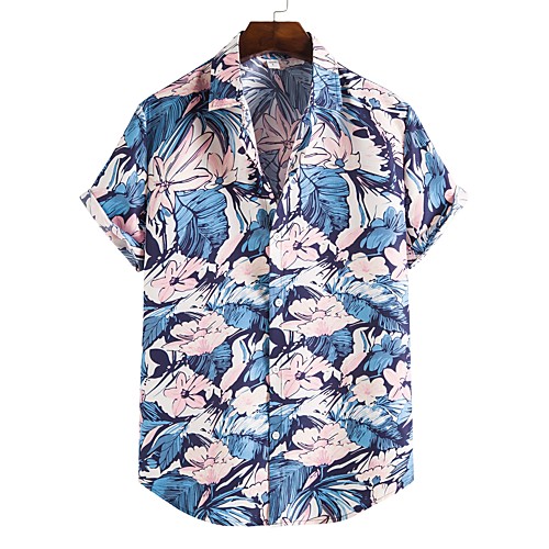 Men's Shirt Other Prints Floral Color Block Plus Size Print Short Sleeve Going out Tops Tropical Beach Rainbow
Men's Shirt Other Prints Floral Color Block Plus Size Print Short Sleeve Going out Tops Tropical Beach Rainbow