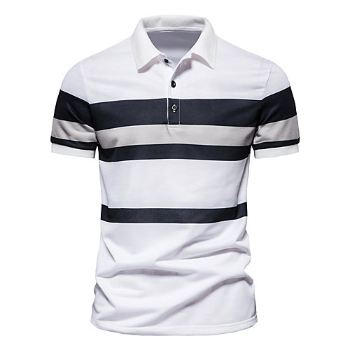Men's Golf Shirt Tennis Shirt Other Prints Color Block Short Sleeve Daily Tops Business Black / Gray Navy Blue / Summer
Men's Golf Shirt Tennis Shirt Other Prints Color Block Short Sleeve Daily Tops Business Black / Gray Navy Blue / Summer