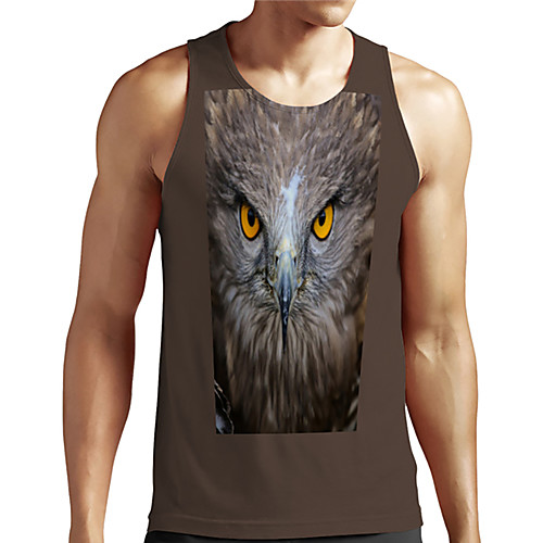 Men's Unisex Tank Top Undershirt 3D Print Graphic Prints Eagle Animal Plus Size Print Sleeveless Casual Tops Basic Designer Big and Tall Coffee
Men's Unisex Tank Top Undershirt 3D Print Graphic Prints Eagle Animal Plus Size Print Sleeveless Casual Tops Basic Designer Big and Tall Coffee