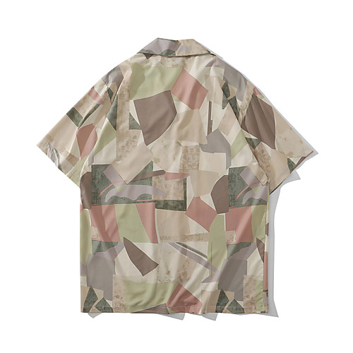 Men's Shirt Other Prints Graphic Geometric Button-Down Print Short Sleeve Casual Tops Basic Hawaiian Distressed Button Down Collar Black Khaki / Summer
Men's Shirt Other Prints Graphic Geometric Button-Down Print Short Sleeve Casual Tops Basic Hawaiian Distressed Button Down Collar Black Khaki / Summer