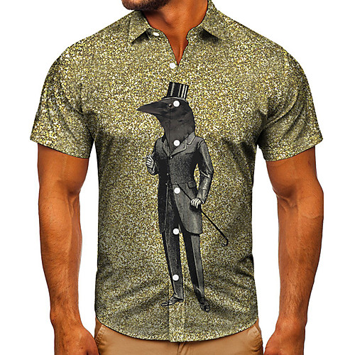 Men's Shirt 3D Print Graphic Prints Bird Button-Down Short Sleeve Street Tops Casual Fashion Classic Breathable Green
Men's Shirt 3D Print Graphic Prints Bird Button-Down Short Sleeve Street Tops Casual Fashion Classic Breathable Green