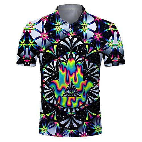 Men's Golf Shirt Tennis Shirt 3D Print Floral Abstract Button-Down Short Sleeve Street Tops Casual Fashion Cool Breathable Black / Sports
Men's Golf Shirt Tennis Shirt 3D Print Floral Abstract Button-Down Short Sleeve Street Tops Casual Fashion Cool Breathable Black / Sports