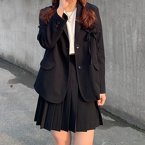 Women's Coat Daily Wear Spring Summer Regular Coat Regular Fit Casual / Daily Jacket Solid Color Formal Style Gray suit jacket Gray suit skirt
Women's Coat Daily Wear Spring Summer Regular Coat Regular Fit Casual / Daily Jacket Solid Color Formal Style Gray suit jacket Gray suit skirt