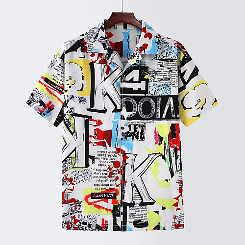 Men's Shirt Other Prints Graphic Geometry Plus Size Print Short Sleeve Casual Tops Hawaiian Rainbow
Men's Shirt Other Prints Graphic Geometry Plus Size Print Short Sleeve Casual Tops Hawaiian Rainbow