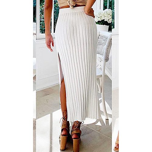 Women's Elegant Casual Solid Color Sweater Skirt Sweater Cardigans Fall Spring Summer White
Women's Elegant Casual Solid Color Sweater Skirt Sweater Cardigans Fall Spring Summer White