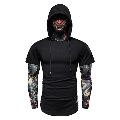 Men's T shirt Other Prints Graphic Short Sleeve Sports Tops Sports Black Dark Gray
Men's T shirt Other Prints Graphic Short Sleeve Sports Tops Sports Black Dark Gray