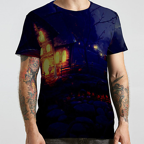 Men's Unisex Tee T shirt 3D Print Graphic Prints House Plus Size Print Short Sleeve Casual Tops Basic Designer Big and Tall Blue
Men's Unisex Tee T shirt 3D Print Graphic Prints House Plus Size Print Short Sleeve Casual Tops Basic Designer Big and Tall Blue