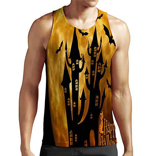 Men's Unisex Tank Top Undershirt 3D Print Graphic Prints Castle Plus Size Print Sleeveless Casual Tops Basic Designer Big and Tall Yellow
Men's Unisex Tank Top Undershirt 3D Print Graphic Prints Castle Plus Size Print Sleeveless Casual Tops Basic Designer Big and Tall Yellow