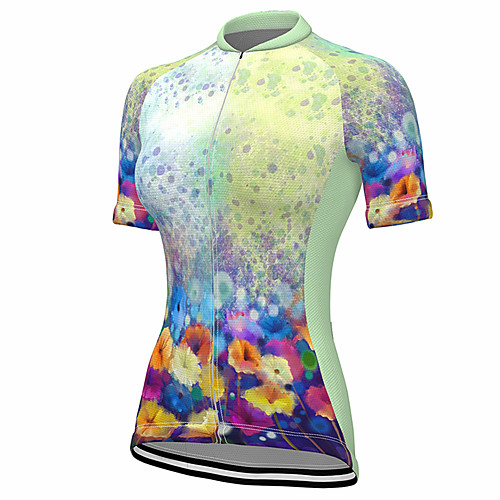 21Grams Women's Short Sleeve Cycling Jersey Summer Spandex Polyester Green Floral Botanical Bike Jersey Top Mountain Bike MTB Road Bike Cycling Quick Dry Moisture Wicking Breathable Sports Clothing
21Grams Women's Short Sleeve Cycling Jersey Summer Spandex Polyester Green Floral Botanical Bike Jersey Top Mountain Bike MTB Road Bike Cycling Quick Dry Moisture Wicking Breathable Sports Clothing